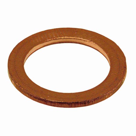 Midwest Fastener Sealing Washer, Fits Bolt Size M14 Copper, Copper Finish, 6 PK 34668